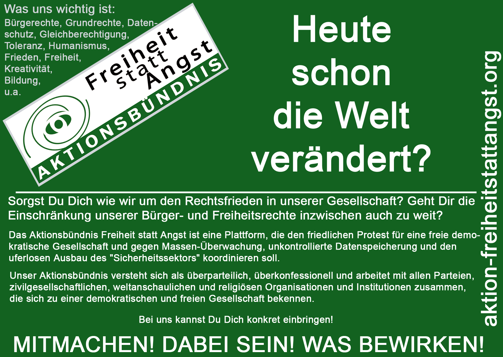Vorschaubild Mitmach-Flyer Welt verändern